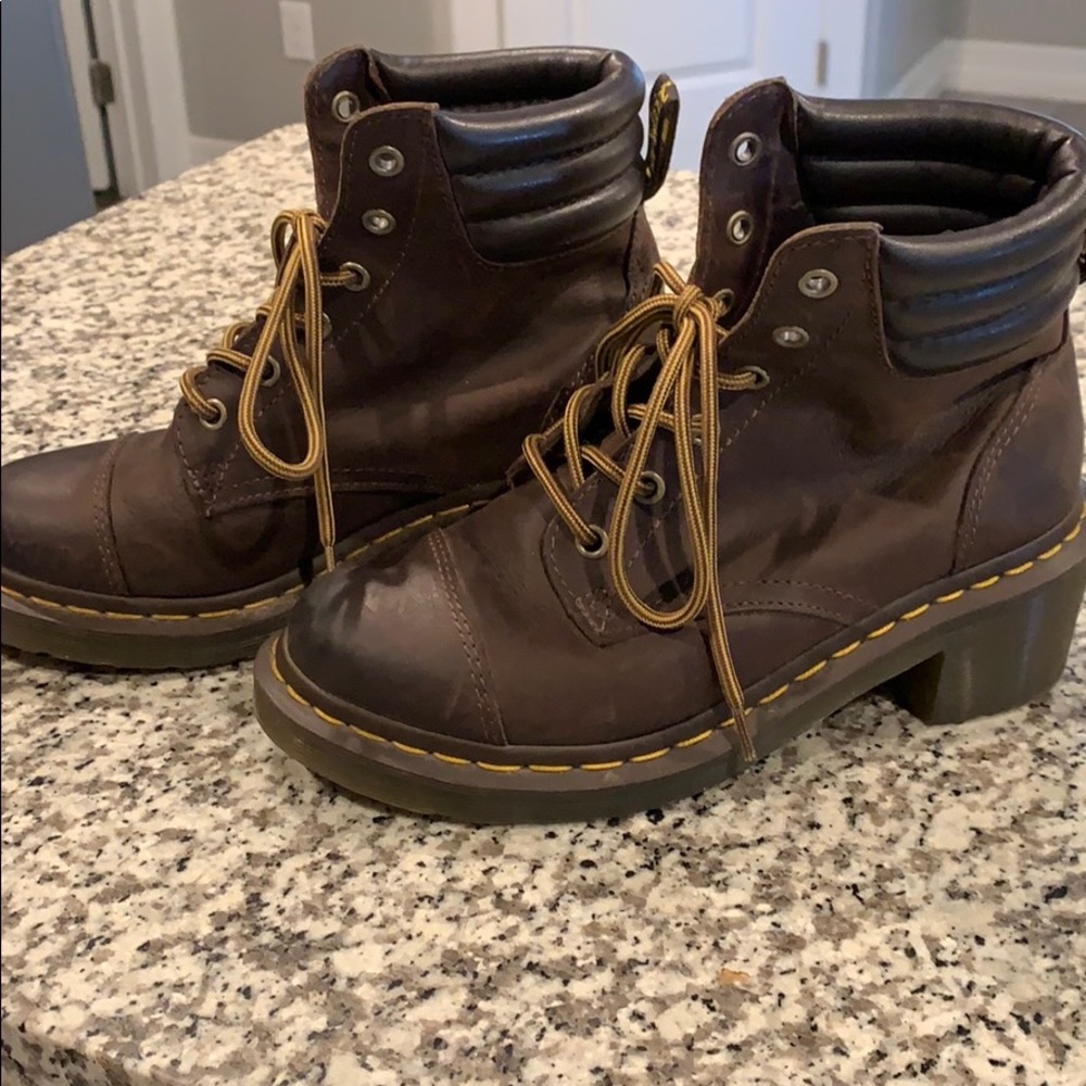 Dr Martens Brown Leather Gum Bottom